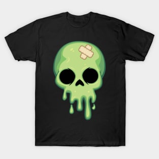 melting skull design T-Shirt